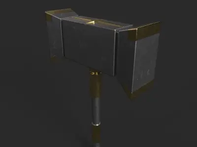 Hammer Low-poly 3D model 39