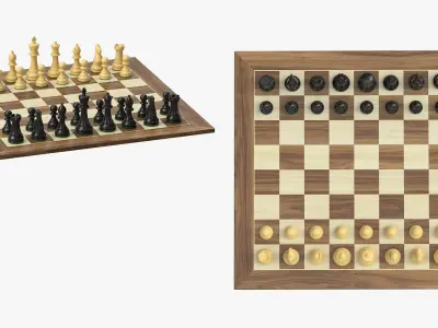 Chess Set v2 3D model