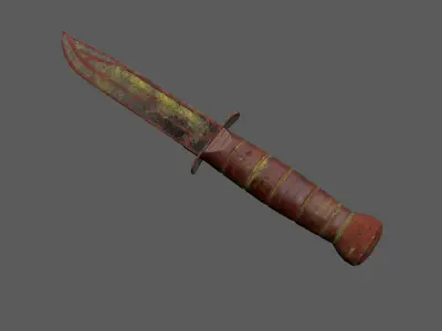 Knife Ka-Bar Low-poly 3D model buy