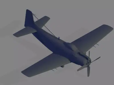 AD-4 Skyraider 3D model