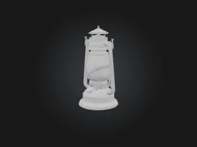 Gas Lantern Low-poly 3D model