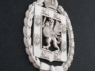 Lion wreath crown 3D print model