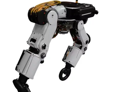 Sleek Robotic Drone Arm with Claw 3D model