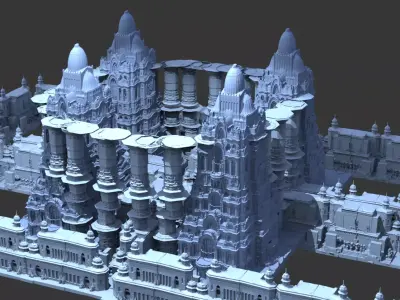 Pillar of Acadia city 3 3D model