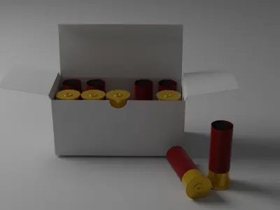 Cartridges 243 Winchester 7-62 mm 9mm 5-5 mm 3D model