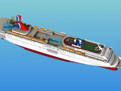 CARNIVAL SENSATION cruise ship 3d printable model 3D print model