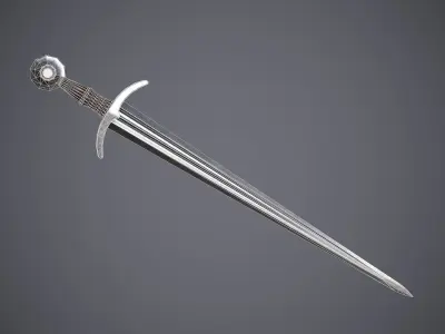 Half sword Free low-poly 3D model