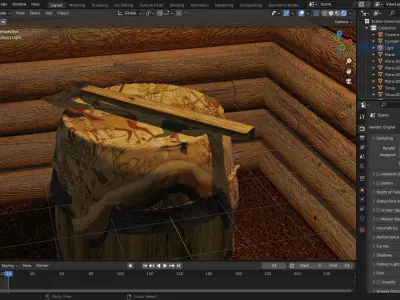viking axe Free low-poly 3D model purchase