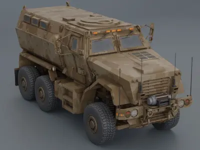 MRAP Caiman 3D model Low-poly 3D model