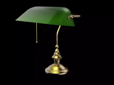 Library lamp 3D model