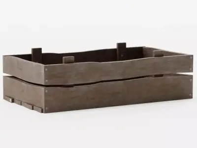 Wood Crate 3 Low-poly 3D model