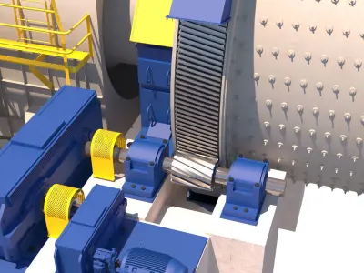 molino de bolas 01b 3D model