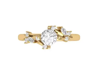 Wedding Ring  3D print model 300