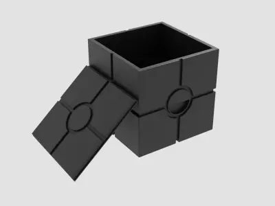 Imperial Container Box Low-poly 3D model