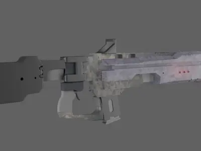 Sci fi Gun Free low-poly 3D model purchase