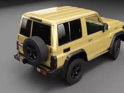 Toyota Land Cruiser GDJ71 2026 - Short Wheelbase PBR 3D model