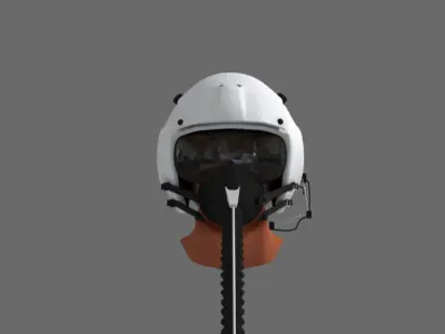 Pilot Helmet 3D model