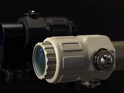 EOTech G33 Magnifier Low-poly 3D model