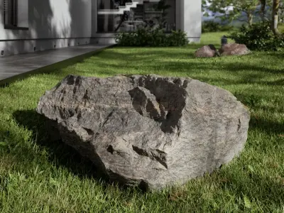  Cool Toned Cleavered Low Large Rock Boulder Model  purchase