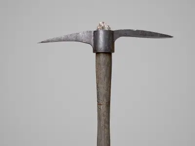 Pickaxe Low-poly 3D model buy