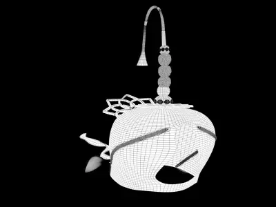 Chinese style falcon hood 3D model
