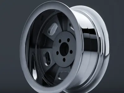 ET Wheels by Team III Wheels INDY Low-poly 3D model