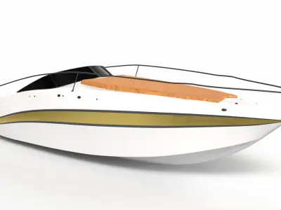 Modern Yacht 3D model