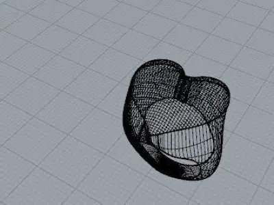 Anello cuore Free 3D model