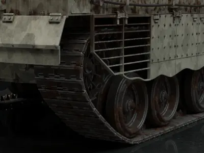 Merkava Mk IV - Battle Tank 3D model