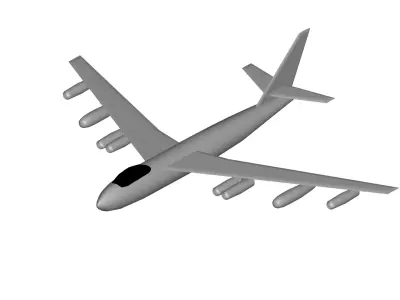 Boeing B-47 Stratojet 1 3D model