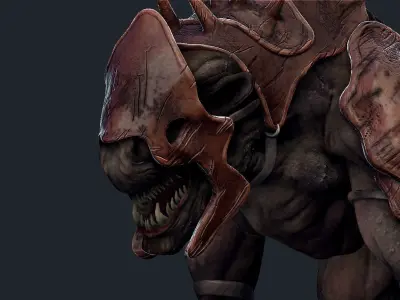 Creature Mount Low-poly 3D model