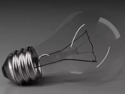 Realistic Light Bulb Set - Classic and Edison LED 3D model