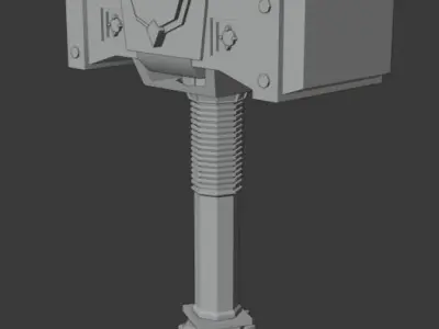 Fantasy Hammer Low-poly 3D model Low-poly 3D model purchase