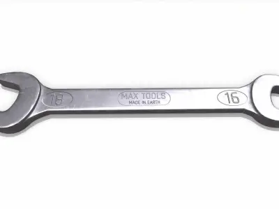 Open End Spanner Low-poly PBR Low-poly 3D model