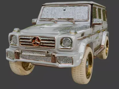 Luxury Jeweled Mercedes-Benz G-Wagon Low-poly 3D model