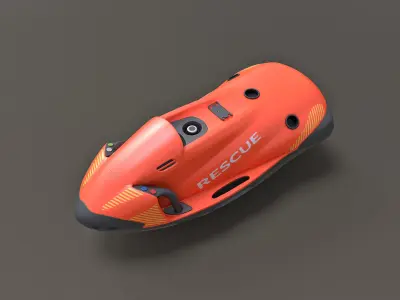 Water Scooter  Low-poly 3D model