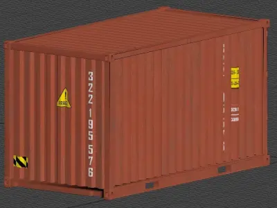 Sea Cargo Metal Container 3D model