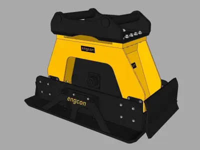 Compacteur Engcon - Engcon compactor  3D model
