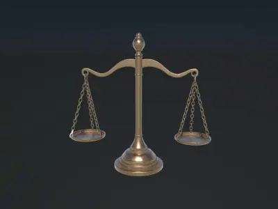 balance scale  3D model