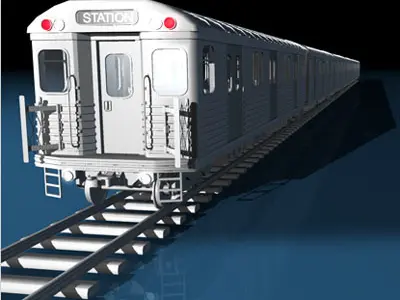Subway train 3D model buy