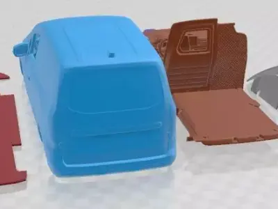 Renault Kangoo 2024 Printable Van  3D print model