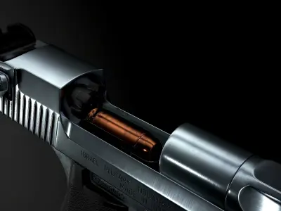 Desert Eagle PBR Low-poly 3D model