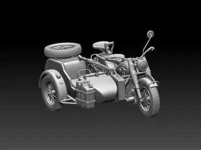 r75 motorcycle 3D print model