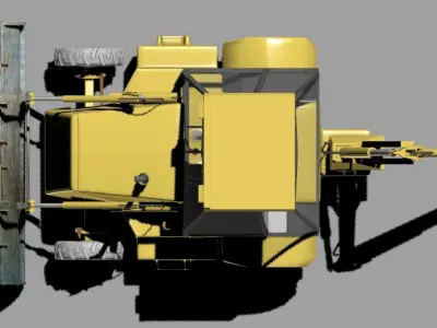 JCB 3D Model backhoe Free 3D model