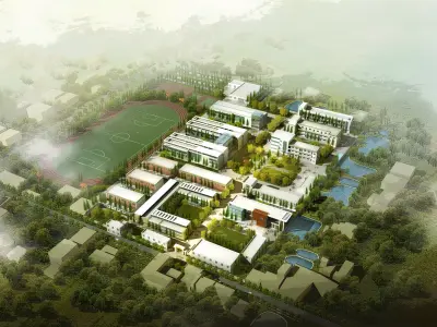 School Building 3D model buy