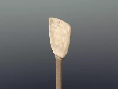 Shovel - Bone Low-poly 3D model