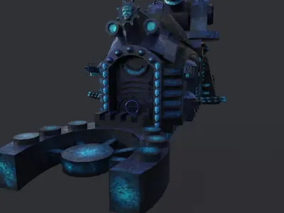 future train Free low-poly 3D model