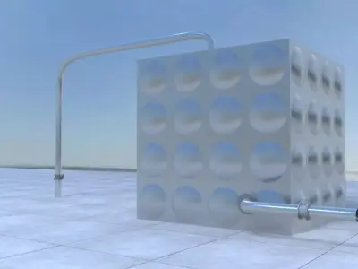 water box 3D model