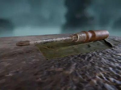 Screwdriver Low-poly 3D model 56