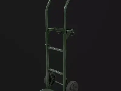 Hand Truck Free low-poly 3D model